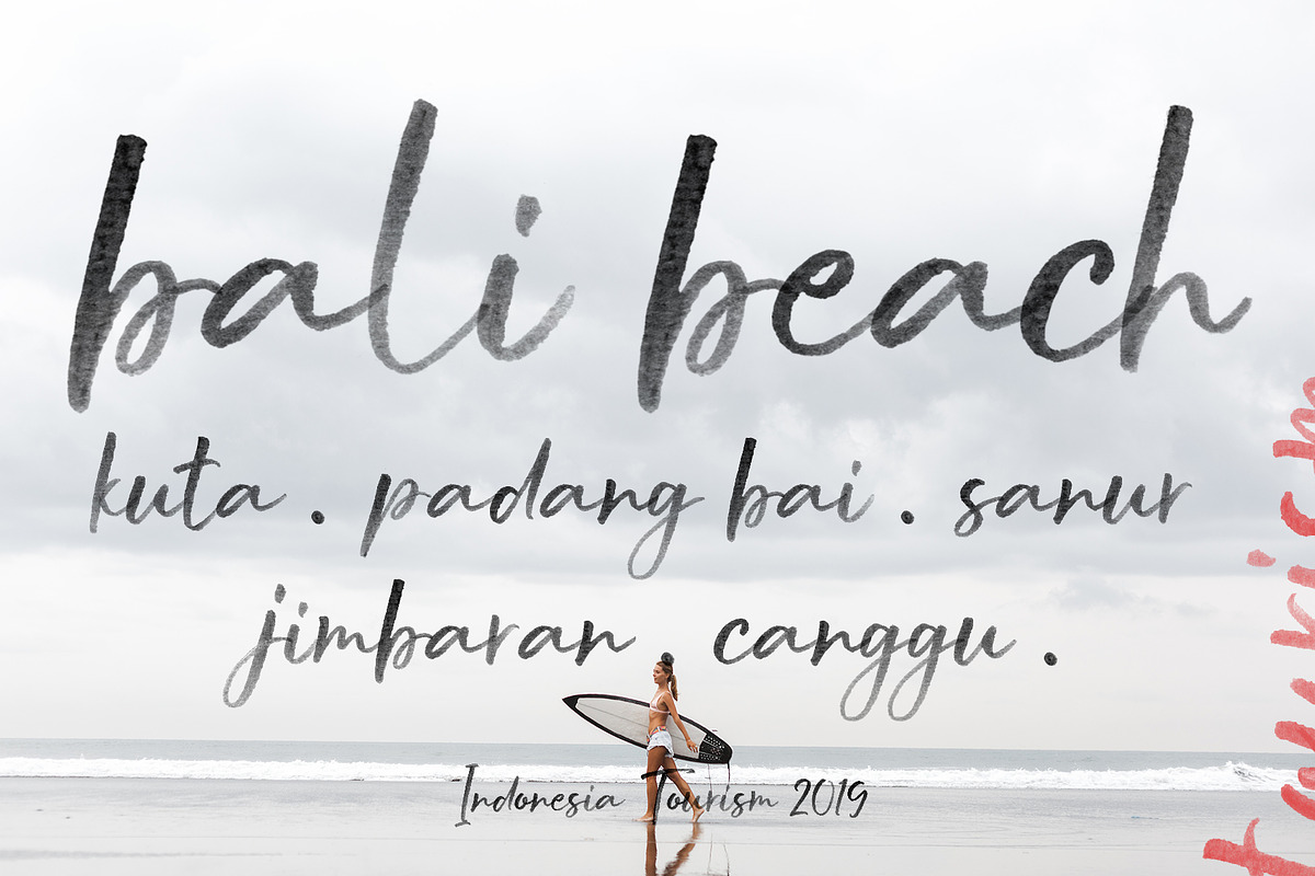 Buttercell SVG Brush Font preview 8