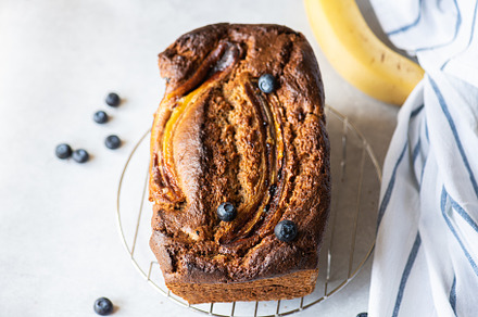 Banana bread with blueberries., a Food & Drink Photo by Galiyah Assan