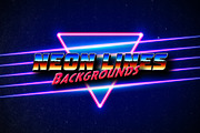 80s styled neon lines backgrounds, a Texture Illustration by Swillklitch (Thumbnail 1 of 2)