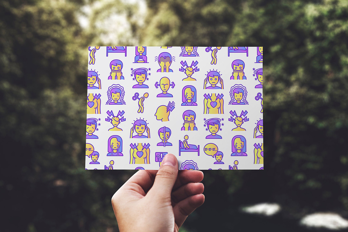 Neurosis Patterns Collection, a Pattern Graphic by Alex Blogoodf