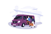 Passenger transfer, taxi order cards, a Transportation Illustration by PaperTrident (Thumbnail 2 of 12)