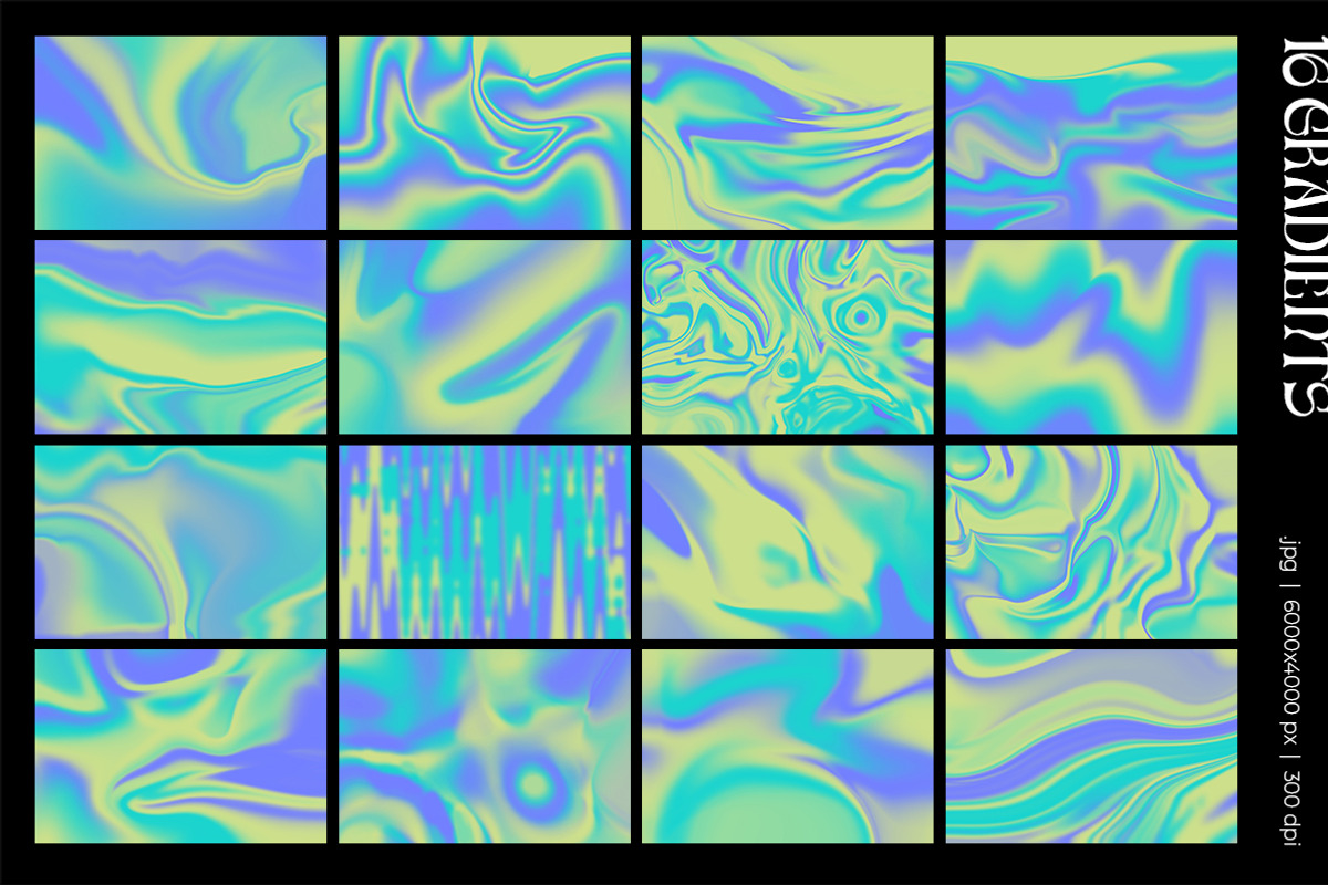 Lime Acid Gradients & Objects, a Texture Graphic by Julie&Taily (Photo 5 of 21)