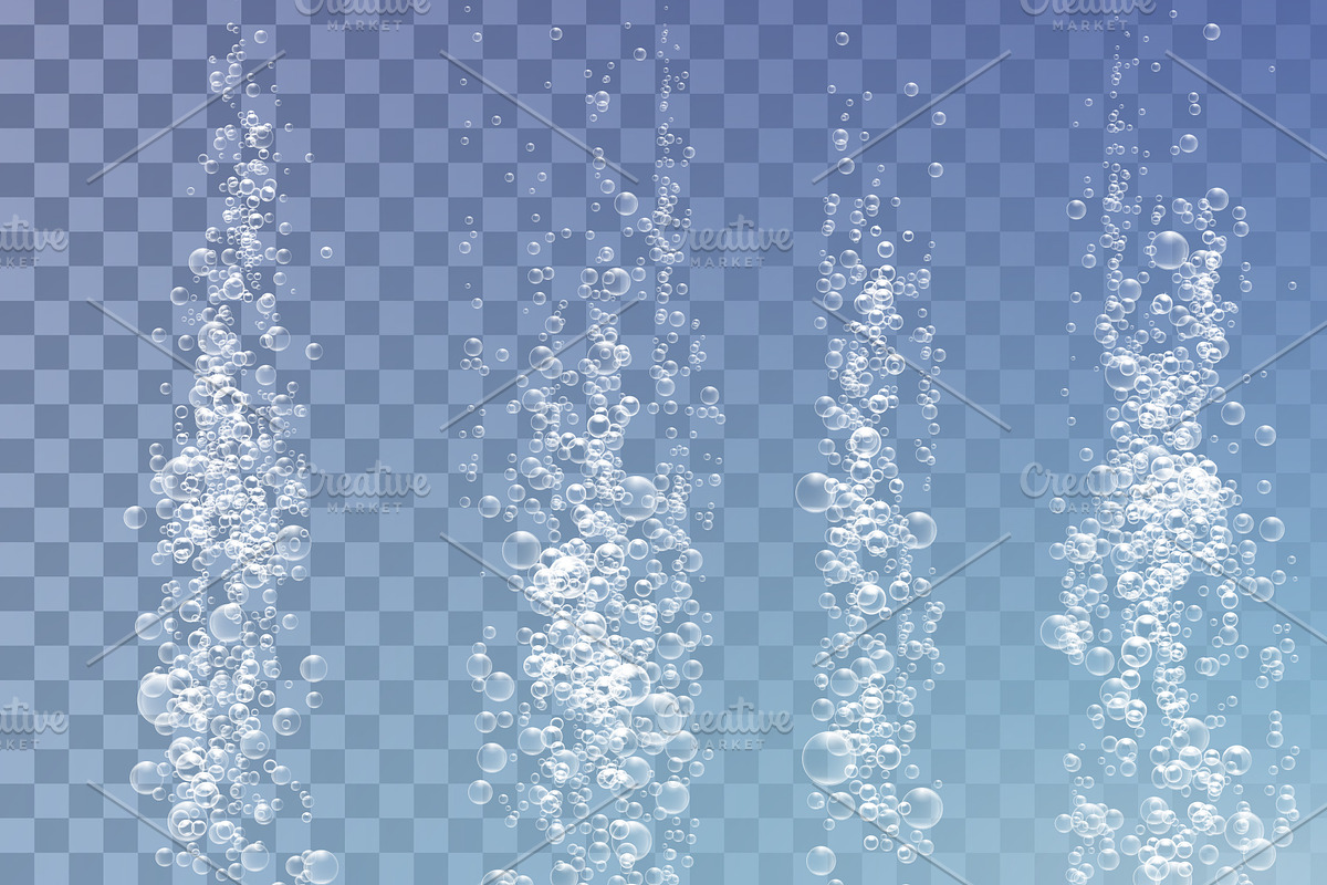 Underwater air bubble streams, a Decorative Illustration by Yayasya (Photo 3 of 3)