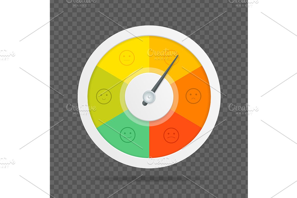 Rating Feedback Meter Set. Vector, an Object Graphic by Vector and ...