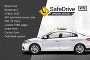 Driving School HTML Template, a HTML Template by TonyTemplates (Thumbnail 1 of 5)