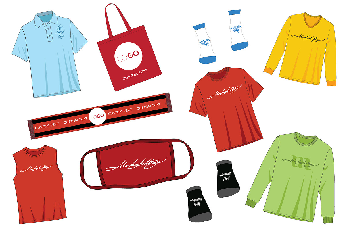 Apparel Mega Bundle - Template, a Hoody Mockup by Mark Anthony Media (Photo 2 of 4)
