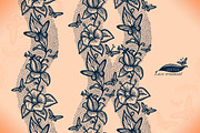 Seamless lace pattern with flowers, a Pattern Graphic by Vikpit (Thumbnail 1 of 4)