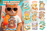 Cute Ghosts on Vacation  Svg Png, an Object Graphic by LaVika (Thumbnail 1 of 11)