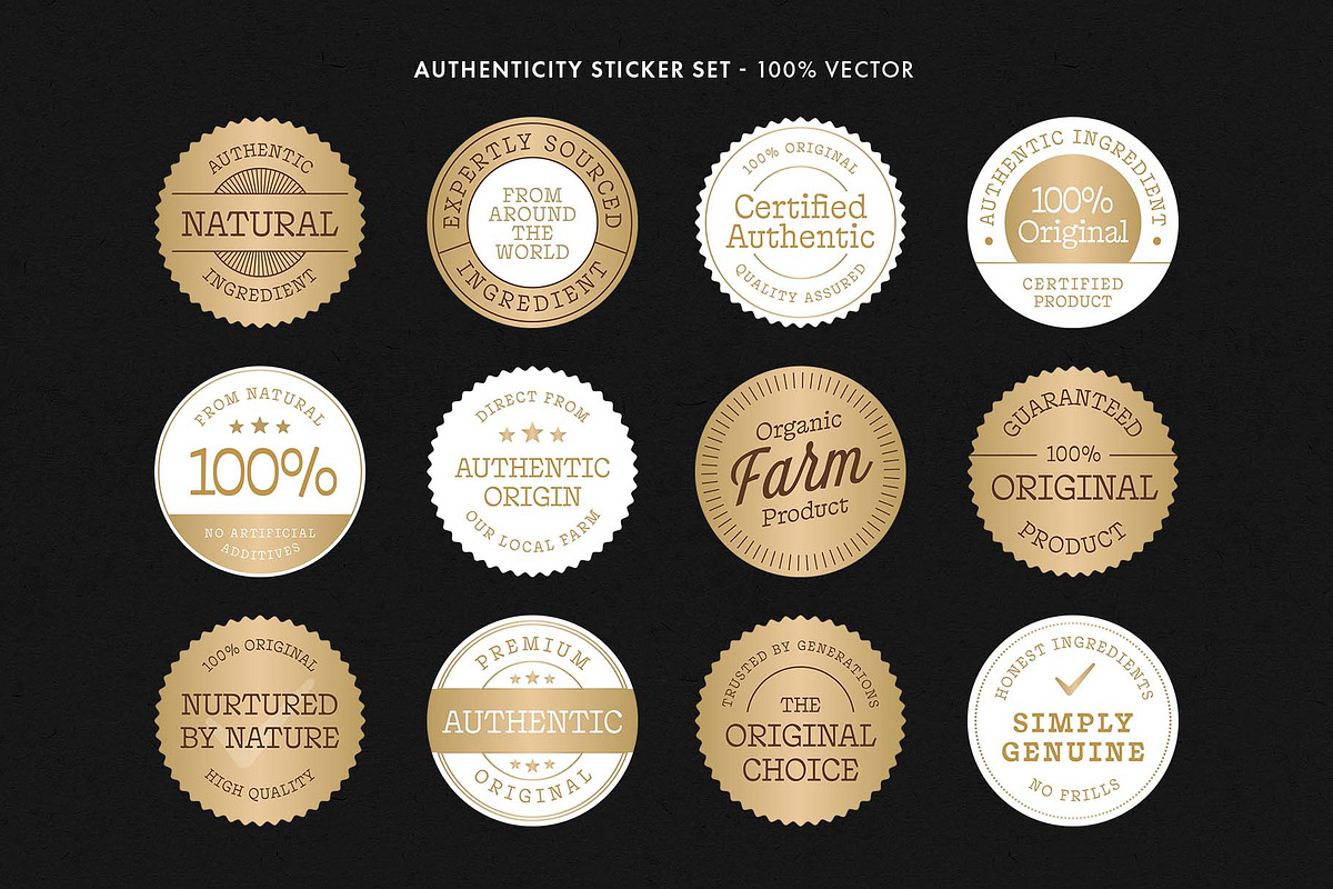 Product Packaging Sticker Set, an Object Graphic by DesignerCandies (Photo 3 of 11)