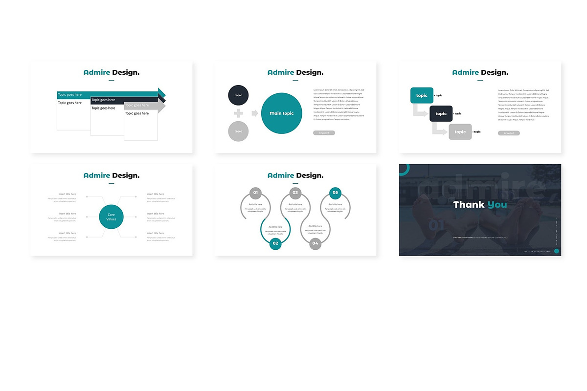 Admire - Keynote Template, a Presentation Template by AQR Studio