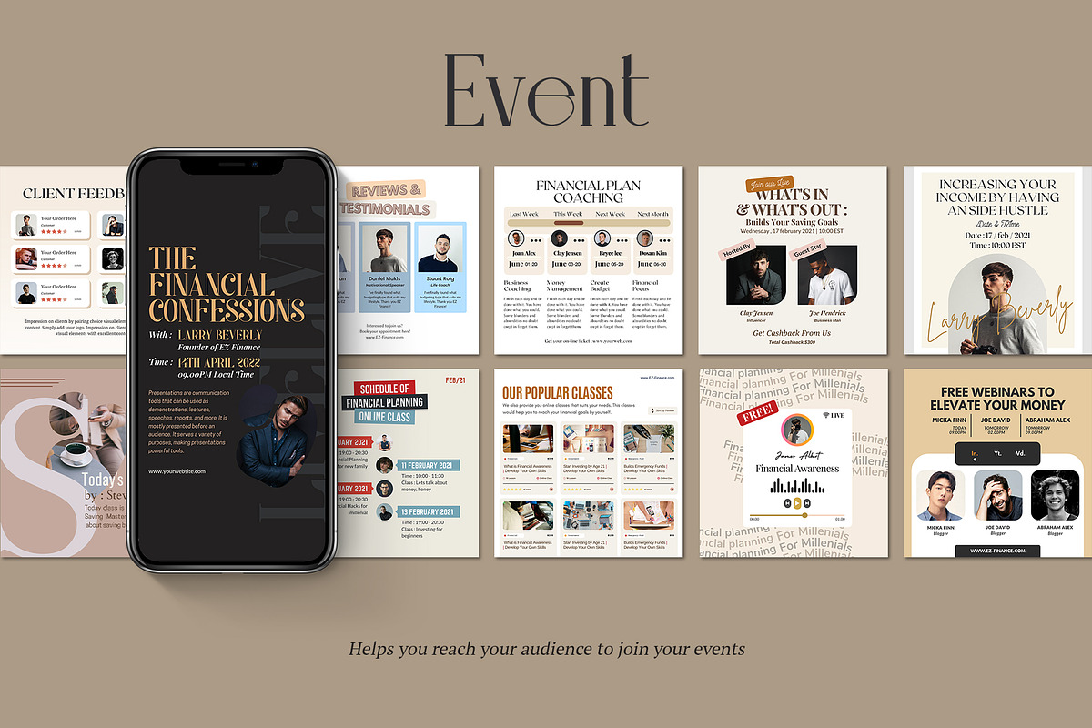 Financial Planning Instagram CANVA, a Social Media Template by Analogi Studio (Photo 6 of 24)