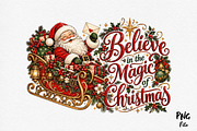 Believe in the Magic of Christmas, a Seasonal Illustration by Craft Nest (Thumbnail 1 of 6)