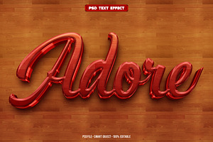 Adore 3D editable text effect, a Layer Style Add-On by Hello Muh