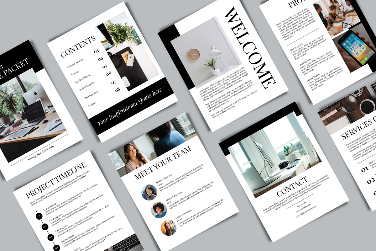 Client Welcome Packet Template, a Stationery Template by Visual Designs (Photo 2 of 2)