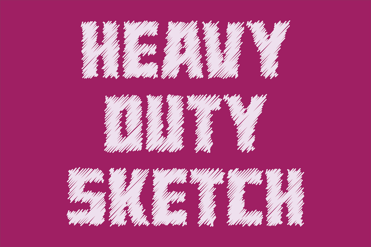 Heavy Duty Font Set, a Sans Serif Font by GG Design (Photo 3 of 9)