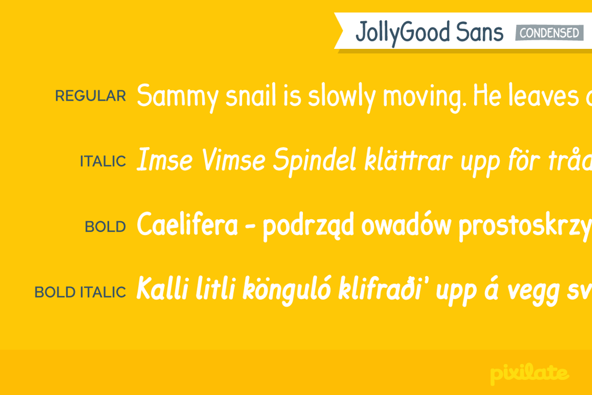 JollyGood Sans Condensed Basic Pack preview 2