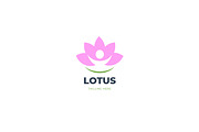 Lotus Flower Logo Template, a Branding & Logo Template by Claymoon Lab (Thumbnail 2 of 3)
