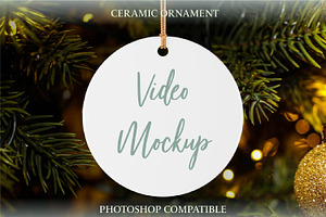 Ceramic Ornament Video Mockup