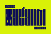 Maganti – Condensed Display Font, a Sans Serif Font by Sronstudio (Thumbnail 1 of 14)