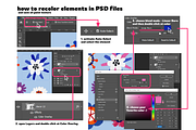 12 seamless floral patterns psd, a Pattern Graphic by ARTMIRU (Thumbnail 18 of 24)