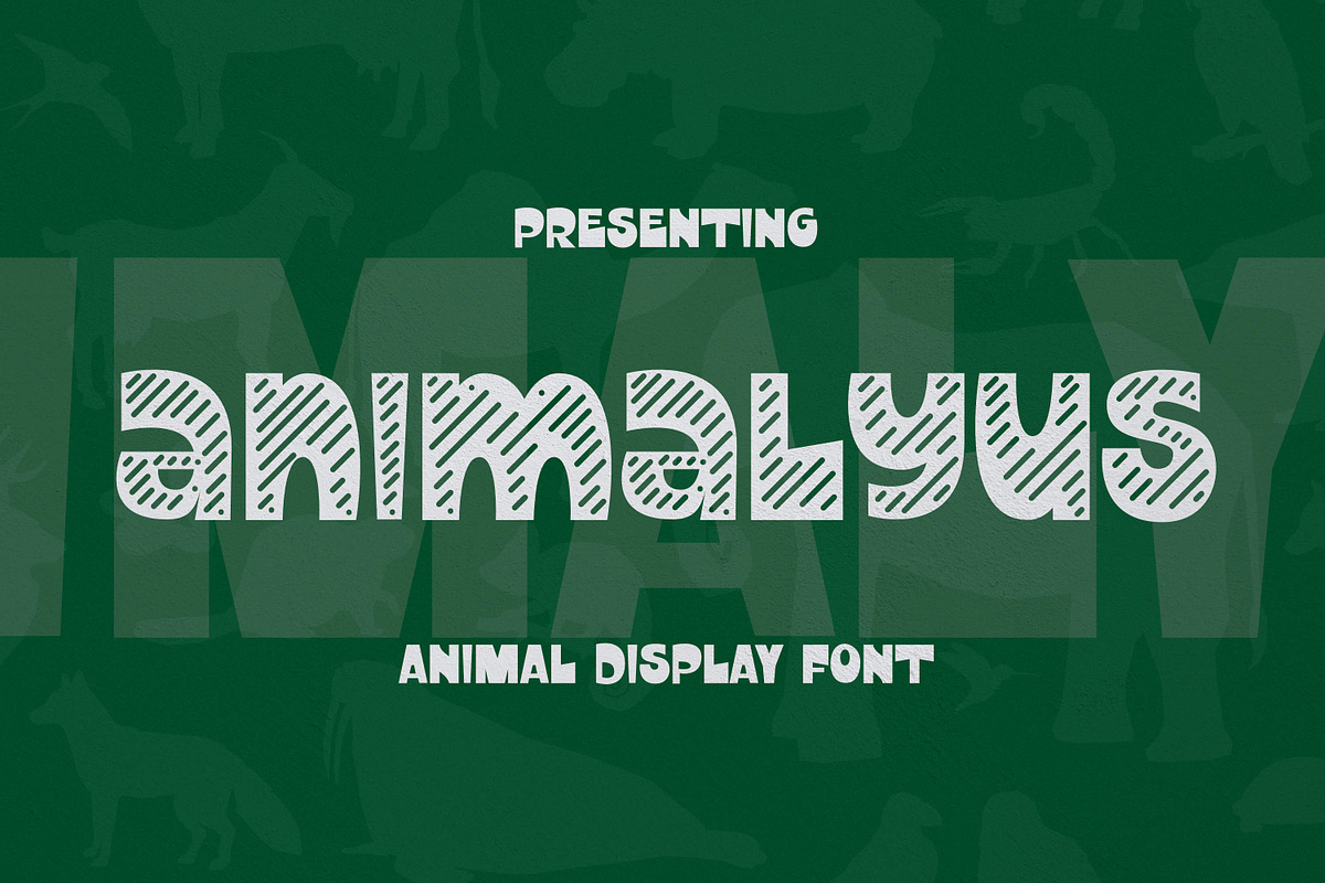 Animalyus Font, a Handwritten Font by Haws.std (Photo 1 of 5)