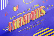Memphis Text Effects, a Layer Style Add-On by Andrew Skoch Design (Thumbnail 5 of 9)