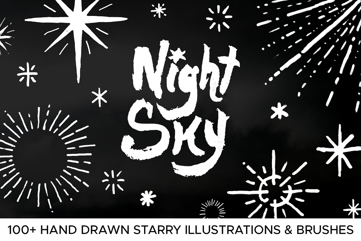 Night Sky Graphic Elements, a Texture Illustration by Joseph Melancon (Photo 1 of 10)