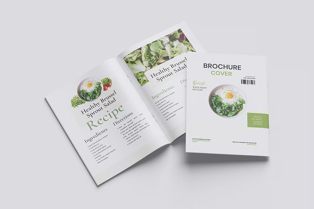 US Letter Brochure Mockup, an Advertising Mockup by zpackcreative (Photo 4 of 6)