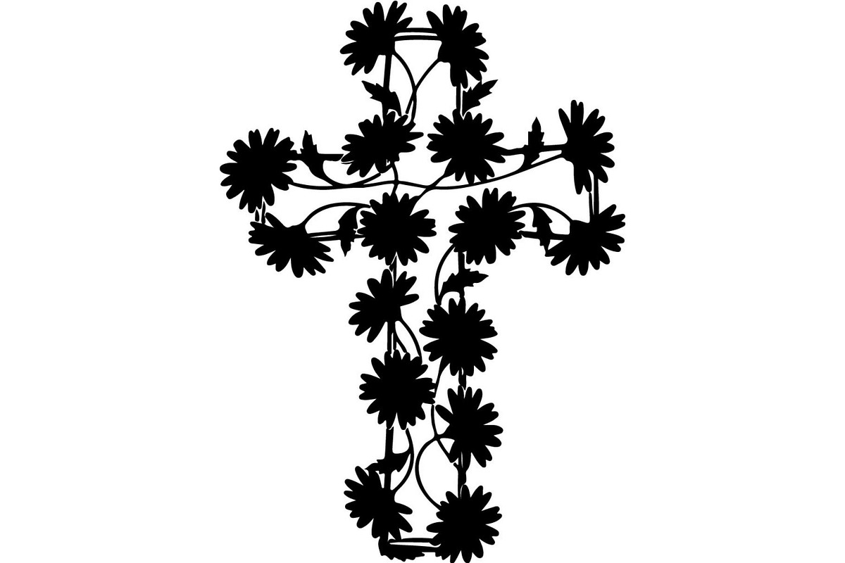 Floral Cross Silhouette, an Object Graphic by Creativeshirt (Photo 11 of 20)
