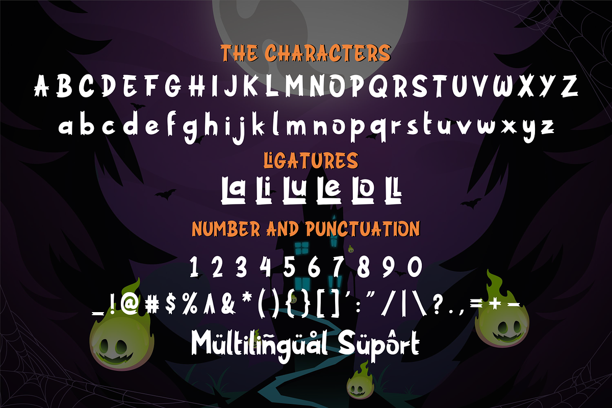Spooky Bluest | Modern Handwritten, a Serif Font by Forberas Club (Photo 7 of 8)