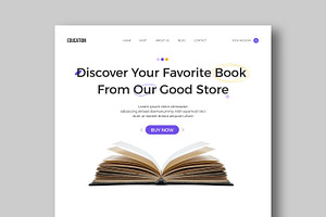 Landing Page Book Shop