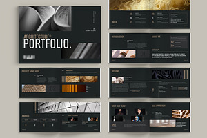 Architecture Portfolio Landscape, a Brochure Template by Pixelpick