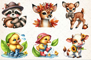 Cute Baby Fall Animals Clipart, an Illustration by Rose Art (Thumbnail 3 of 7)