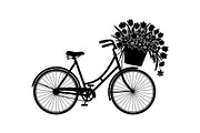 Flower Bicycle Silhouette Bundle, an Illustration by Gaye Art (Thumbnail 19 of 31)