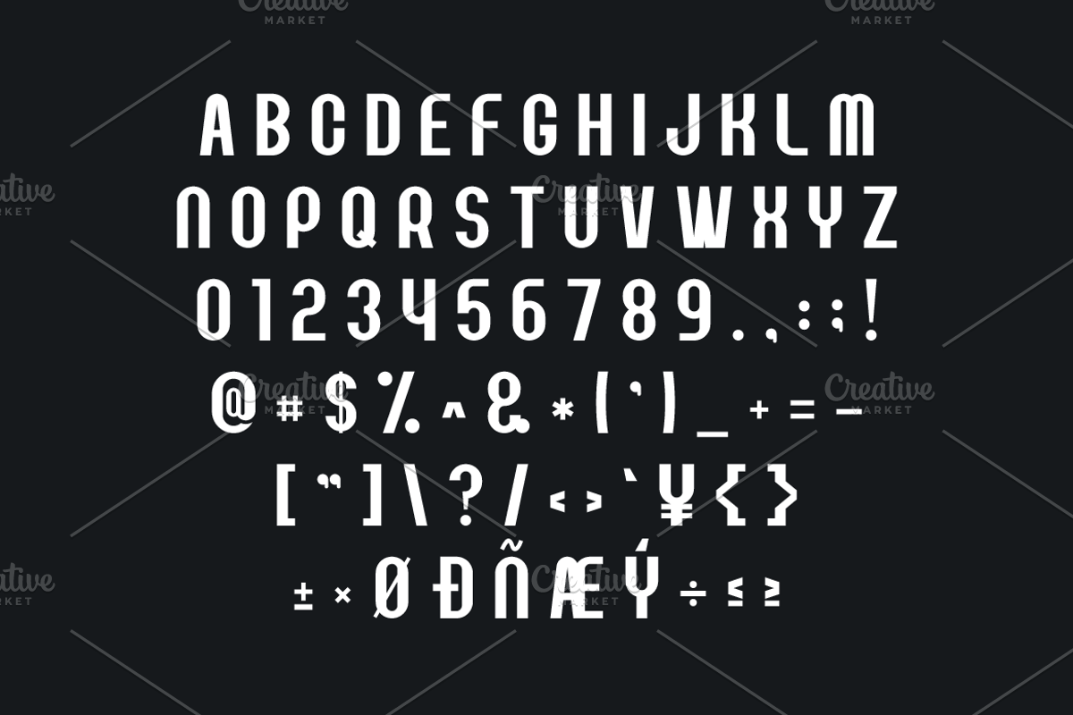Deluge Condensed Sans Serif, a Sans Serif Font by Artiveko (Photo 2 of 10)