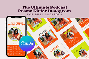45-Pack Instagram Podcast Promo Kit