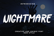 Nightmare | Script Font, a Script Font by Scratchones (Thumbnail 1 of 8)