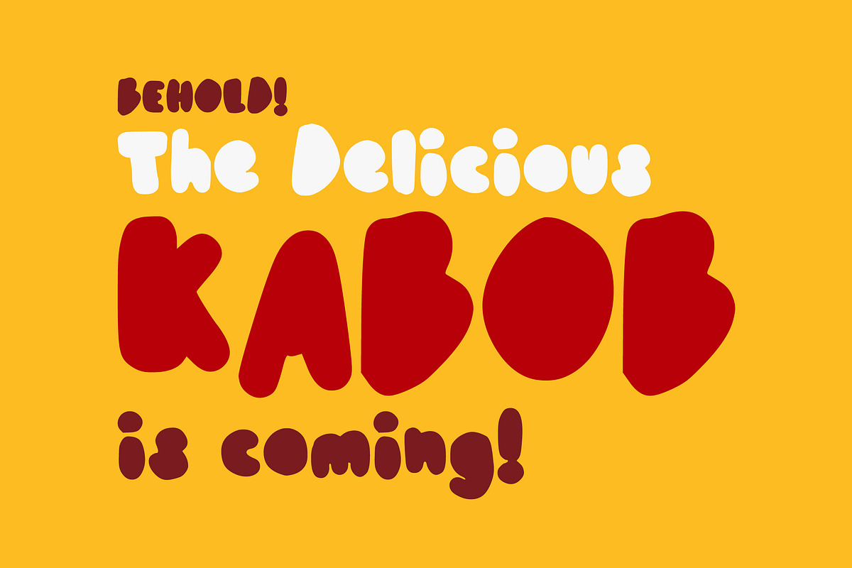 Kabob - Bold | Handwritten | Display, a Font by Kreativ Space (Photo 1 of 10)