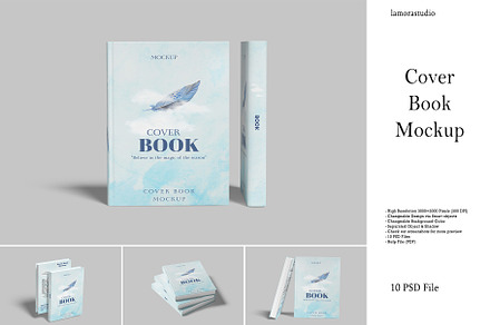 Cover Book Mockup, a Books & Magazine Mockup by lamorastudio