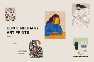 CONTEMPORARY ART PRINTS - 140 Bundle