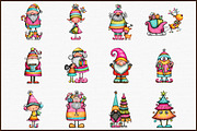 Whimsical Christmas Santa Clipart, an Illustration by Sublimation Artist (Thumbnail 3 of 6)