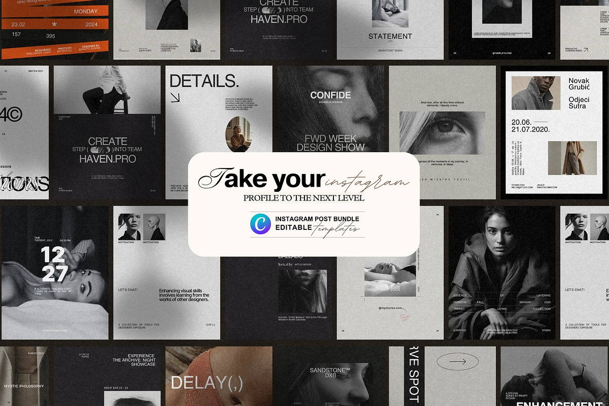 Aesthetic Instagram Template Kit, a Social Media Template by Prapti Design (Photo 5 of 9)