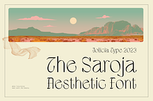 The Saroja | Aesthetic Font
