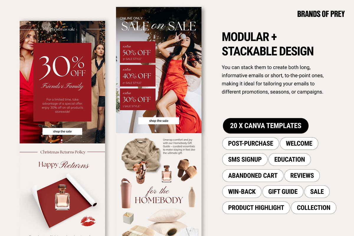 Christmas Holiday | Email Templates, an Email Template by Studio Mayde (Photo 3 of 8)