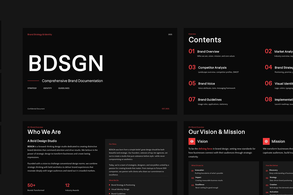 Brand Strategy & Identity Template, a Presentation Template by bonjourdsgnco (Photo 4 of 5)