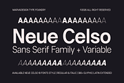 Neue Celso - Family Sans Serif, a Sans Serif Font by Marvadesign (Thumbnail 1 of 11)