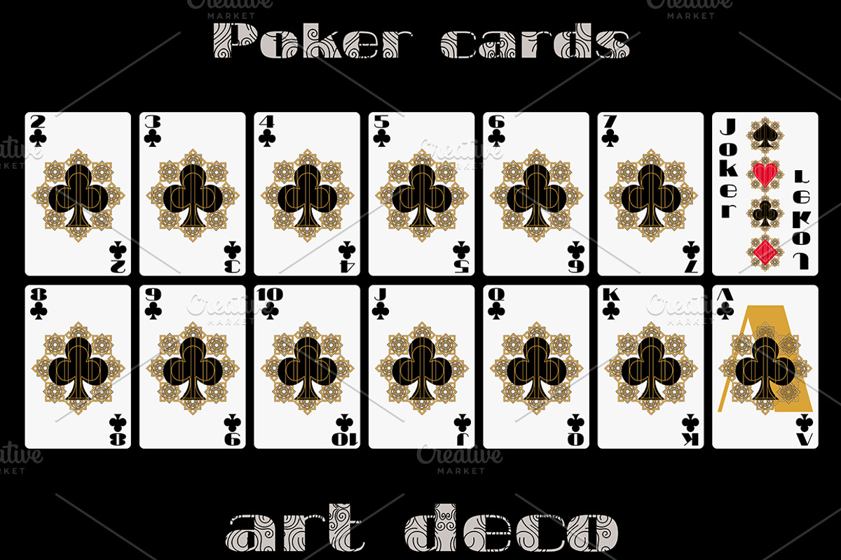 Poker cards in art deco style, a Graphic by Andy Vinnikov (Photo 3 of 4)