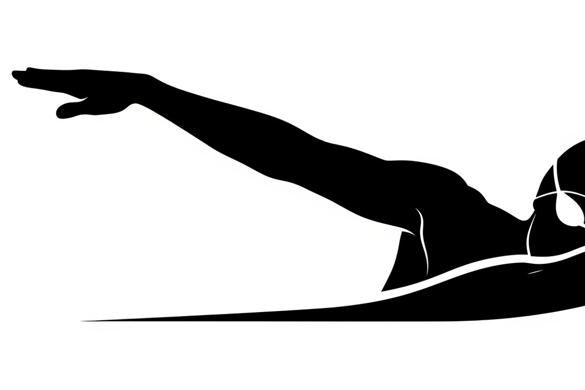 A dynamic Swimming Action Silhouette, an Illustration by Amazin_art (Photo 4 of 31)