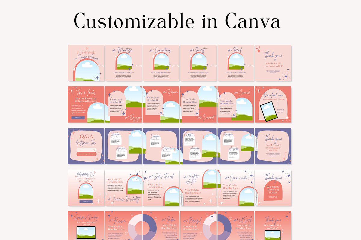 Instagram Carousel Post Bold Canva, a Social Media Template by HerstedHertz (Photo 6 of 10)