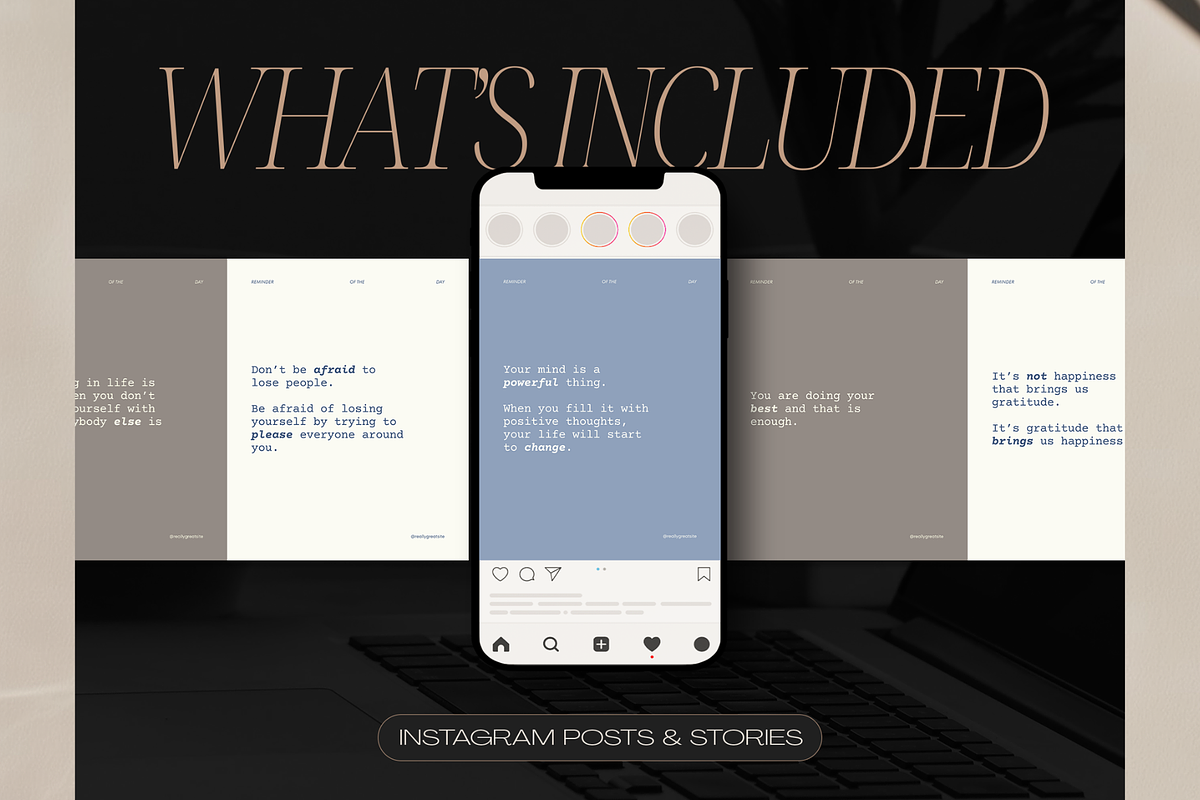 Self Care Reminders Instagram Bundle, a Social Media Template by Creatif Foundry (Photo 3 of 8)